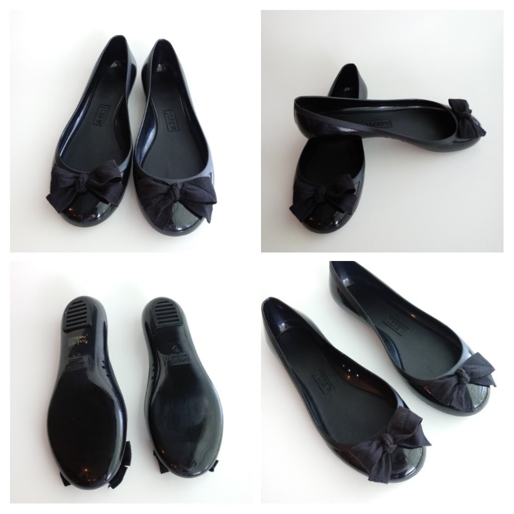 J. Crew rain Flats